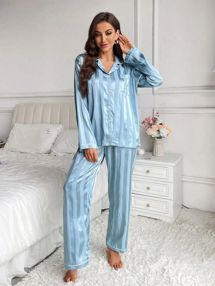 Pijama Azul bebê - Azul bebê