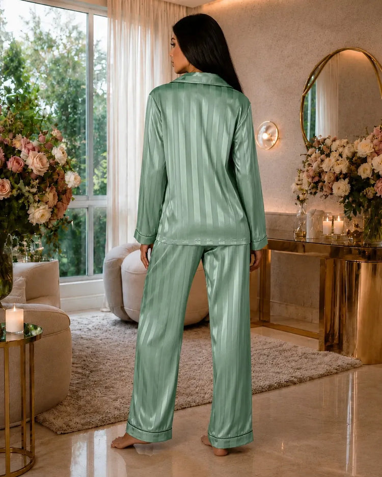 Pijama Terno de Cetim feminino