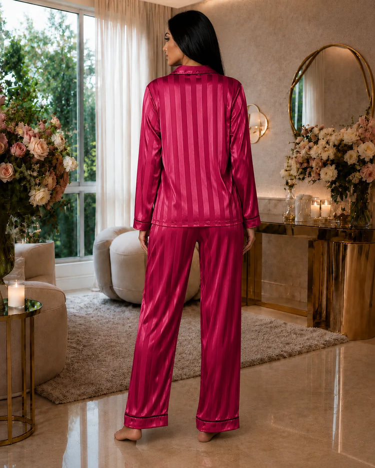 Pijama Terno de Cetim feminino