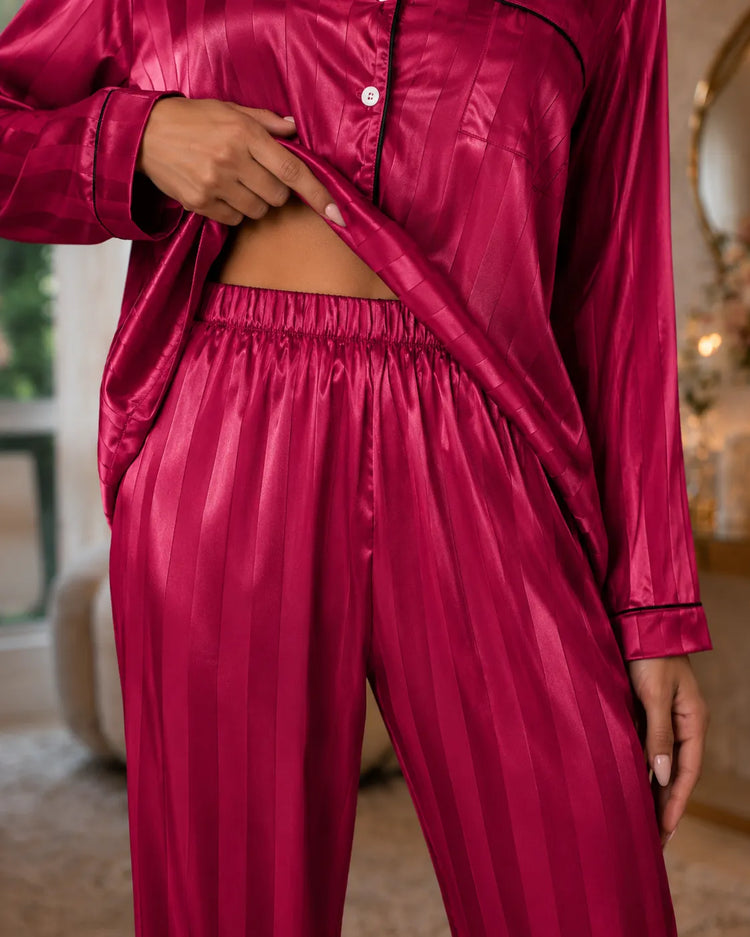 Pijama Terno de Cetim feminino