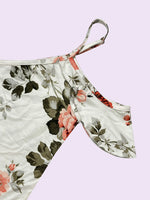 Spring and summer new printed strapless sexy dress